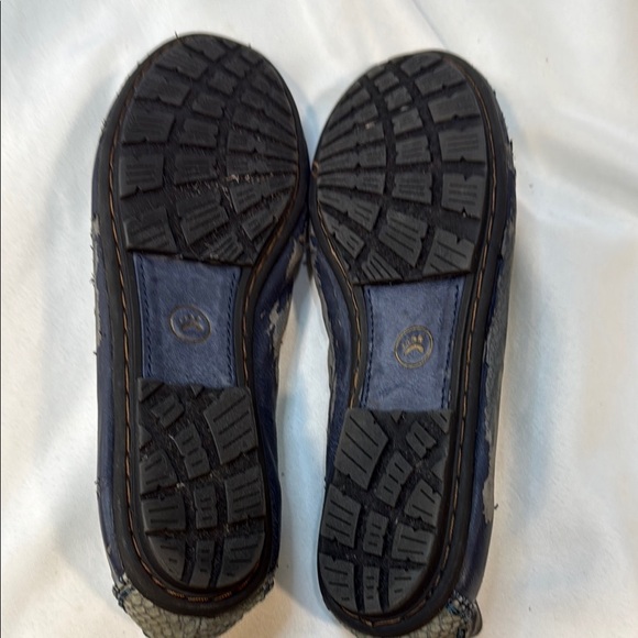 Baretraps Kieran Womens 7.5M Slip On Loafers Flat Leather Blue Preowned **READ** - Picture 5 of 10